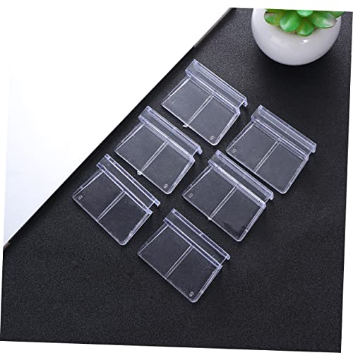 10pcs Acrylic Aquarium Brackets Fish Tank Cover Support Holders Clear Practical Rack for Glass Tanks Safe for Fish and Small Pets