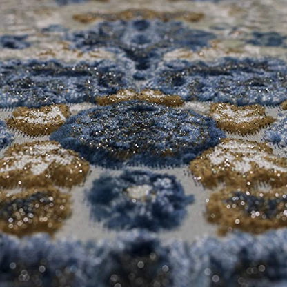 Modefa Turkish Islamic Velvet Prayer Rug - Prayer Mat Carpet for Men and Women - Traditional Muslim Janamaz Sajada - Ramadan or Eid Gift - with Car Hanger - Luxury Winter Rose (Brown/Blue) - color: Brown / Blue