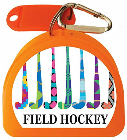Field Hockey Mouthguard Case - Winning Team - Orange - color: Orange