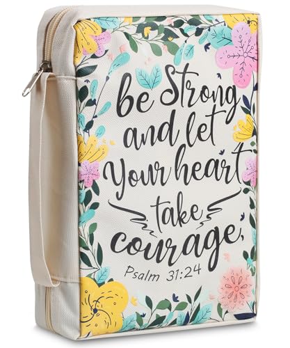Mr. Pen- Bible Cover Case, Carrying Book Case with Durable Handle | Bible Protective Church Bag for Men & Women, Christian Gifts, Spring Blooms - color: Spring Blooms