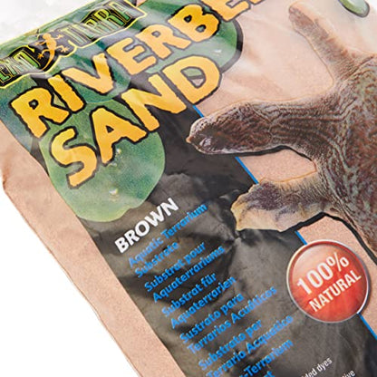 Exo Terra Riverbed Sand, 10-Pounds - Real Riverbed Sand with No Added Dyes or Chemicals (Pack of 3) - size: 10-Pound (Pack of 3)