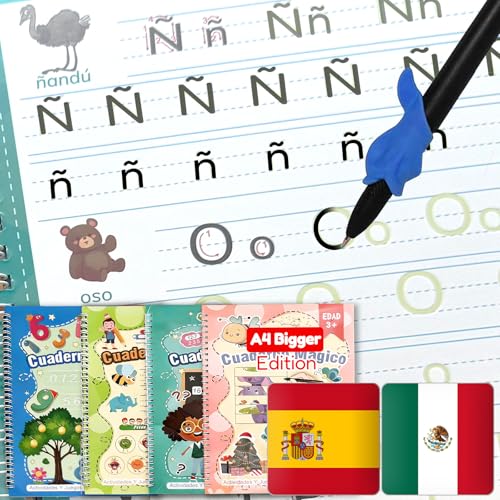 Magic Tracing Practice Workbook - 4 Trace Trek, Spanish, Big - color: Spanish, size: Big