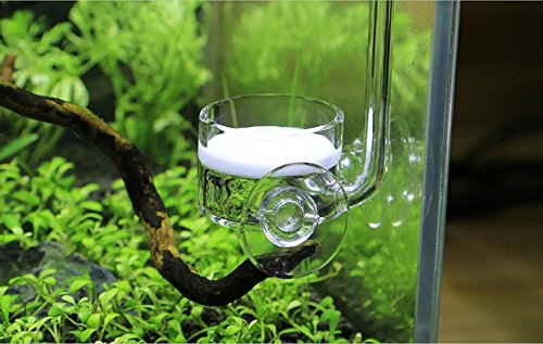 CO2 Diffuser Glass Reactor with U Shape Connecting Tube for Pollen Aquarium Plants Tank(CO2 Diffuser-Small Flat-Bottomed) - color: CO2 Diffuser-Small Flat-Bottomed