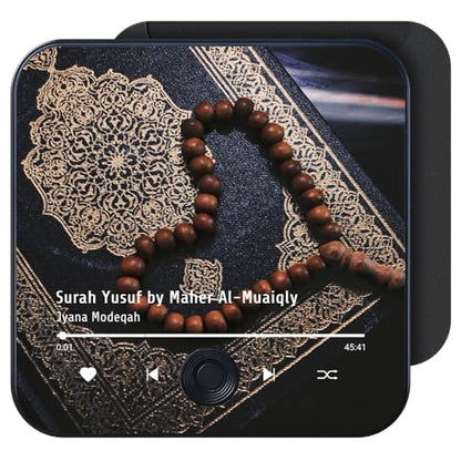 Quran Magnet Speaker for Fridge - Preloaded Surah Audio Player with Islamic Recitations, Portable Magnetic, USB-C Rechargeable, Touch Control, Ramadan & Eid Gifts, Islamic Gifts (Surah Yusuf) - color: Surah Yusuf - Maher Al-muaiqly