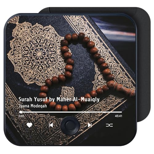 Quran Magnet Speaker for Fridge - Preloaded Surah Audio Player with Islamic Recitations, Portable Magnetic, USB-C Rechargeable, Touch Control, Ramadan & Eid Gifts, Islamic Gifts (Surah Yusuf) - color: Surah Yusuf - Maher Al-muaiqly