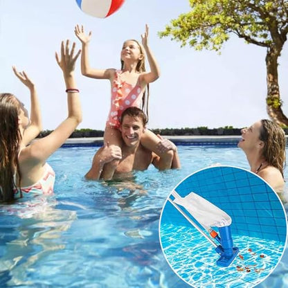 6-Pack Pool Vacuum Mesh Replacement Bags, Fine Mesh Leaf Vacuum Net Bags with Locking Cord for Pool Cleaners, Suitable for Pools, Aquariums, and Ponds, Collects Leaves and Debris
