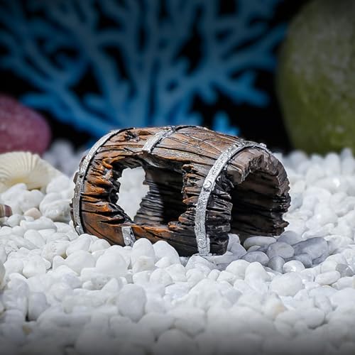 Resins Aquariums Scenery Small Weathered Barrels for Creating Underwater Landscape Fishes Tanks Accessory Pet Fishes Tanks Decoration