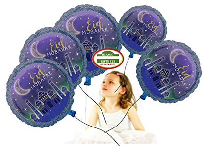 100 Pack Eid Balloons Set – Moon & Star Mylar Foil Balloons, Helium-Ready, Islamic Wall Decoration, Ramadan Gift, Eid Mubarak Party Decor - style: 100 Balloons