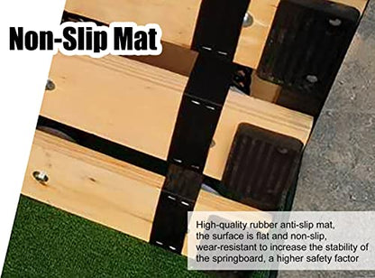Gymnastics Springboard Adult Gymnastics Springboard Strong Bearing Capacity, Vault Equipment Springs Floor Sport Equipment for Martial Arts, Holds Up 265lbs