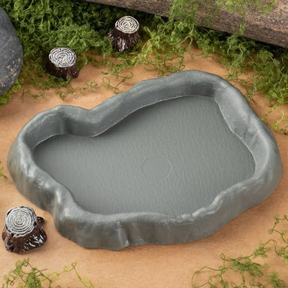 Snail Food and Water Bowl Terrarium Feeding Dish for Tank Supplies