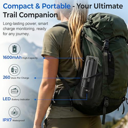 Electric Portable Bidet – Rechargeable Travel Bidet for Women Postpartum Care & Personal Hygiene | 3 Pressure Modes for Home Travel & Camping, Black - color: Black