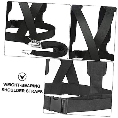 BESTonZON 2Pcs Resistance Training Belt for Running Sled Harness for Strength Improvement Durable Fitness Device for Speed and Outdoor Exercises