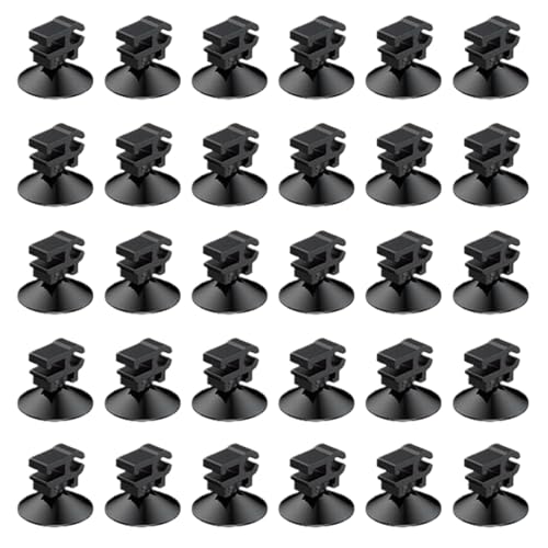 Aquarium Suction Cups for Tubing | 30 Pieces Aquarium Suction Cup Clips | Fish Tank Hose Holder,for Air Pump Power Cord Wire Cable Tube Airline Hose LED Strips Decoration