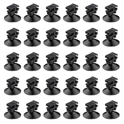 Aquarium Suction Cups for Tubing | 30 Pieces Aquarium Suction Cup Clips | Fish Tank Hose Holder,for Air Pump Power Cord Wire Cable Tube Airline Hose LED Strips Decoration