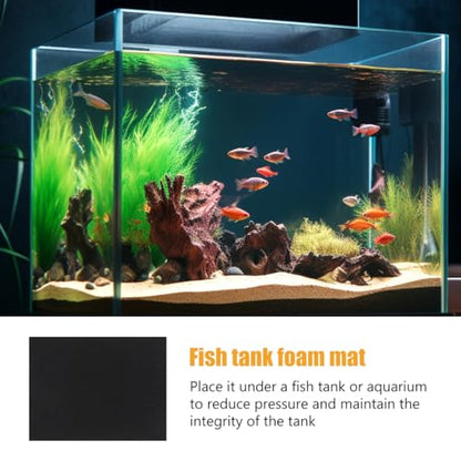 ibasenice Aquarium Leveling Mat for Under Tank, Waterproof Fish Tank Mat | 15.74X11.81X0.23In Aquarium Leveling Pad Foam Cushion Shock Absorbing Water Resistant Heat Insulation under Tank Pad