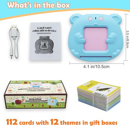 MAYAPHILOS Spanish and English Pocket Speech Therapy Toys with 224 Sight Words, Bilingual Flashcards for Preschool Learning, Gifts for Toddlers - size: 224 Words Spanish and English
