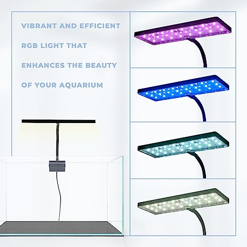EOS LED Aquarium Light - Adjustable Gooseneck With 7-Mode RGB Settings - Ideal for Planted Tanks, Fish Tanks, Nano Aquariums - N5 RGB - color: N5 RGB