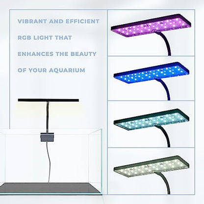 EOS LED Aquarium Light - Adjustable Gooseneck With 7-Mode RGB Settings - Ideal for Planted Tanks, Fish Tanks, Nano Aquariums - N5 RGB - color: N5 RGB