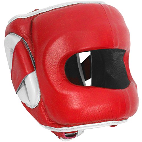 Ringside Deluxe Face Saver Boxing Headgear - color: Blue, size: Small-Medium