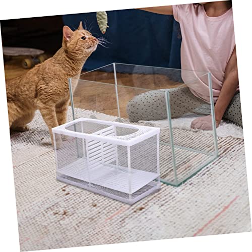 Fish Tank Isolation Box Multifunctional Hatchery for Betta and Guppy Cups Easy to Clean for Fish Acclimation and Isolation