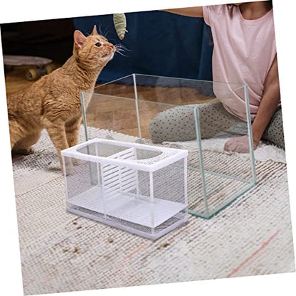 Fish Tank Isolation Box Multifunctional Hatchery for Betta and Guppy Cups Easy to Clean for Fish Acclimation and Isolation