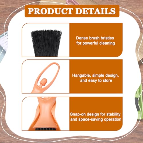 uxcell Mini Dustpan and Brush Set, Small Broom and Dustpan Set for Office Tabletops Sofas Keyboards Home Cleaning Tool, Orange Yellow - color: Orange Yellow