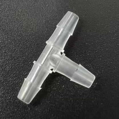 3 Way Tee Connector Equal Barbed T-Fitting 3 Way Hose Barb Adapter for Laboratory Biochemical Analytical Instruments Food Machinery Aquarium Equipment 100pc/pk (2.4mm 3/32'' Cir) - size: 2.4mm 3/32'' Cir
