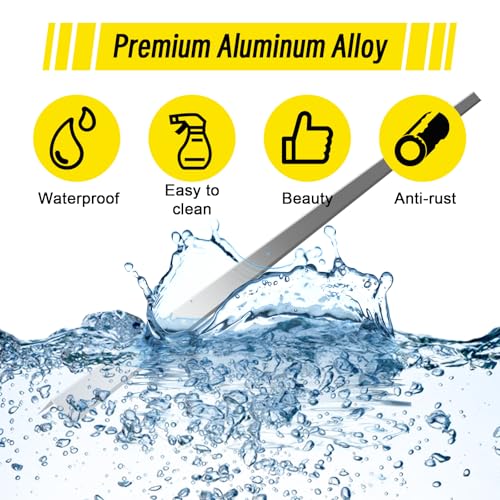 2pcs Metal Aluminum Steel Corner Guards 48” Metal Wall Corner Protector Guard for Walls (1.6 x 1.6 x 48 inch) - size: 1.6x1.6x48"