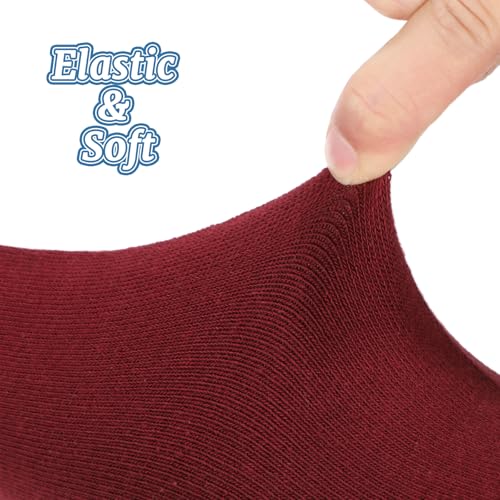 3 Pairs Sun Protection Arm Sleeves 23.6 Inch Long Fingerless Gloves for Women Cotton Arm Wrist Warmer with Thumb Hole - color: Black,dark Gray, Wine Red