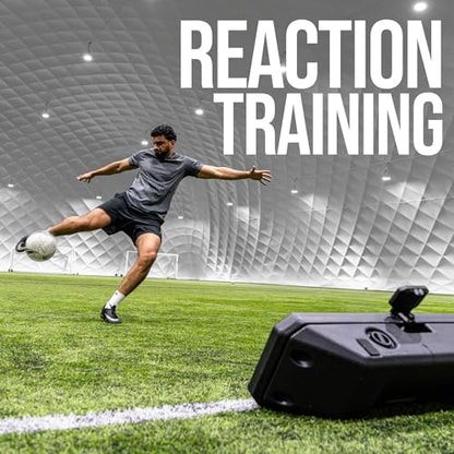 RXTR QuickPlay Pro Coach Soccer Rebounder Board & Smart Reaction Light | Tracks score live, Pre-programmed drills & tests, No app needed, Multi-unit pairing, Builds speed & reflexes, Rechargeable
