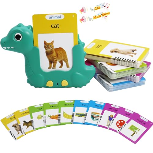MAYAPHILOS English Talking Flash Cards with 224 Sight Words, Pocket Speech Therapy Toys, Interactive Autism Sensory Toy, Eductional Toys Learn English for Kids - size: 224 Words English