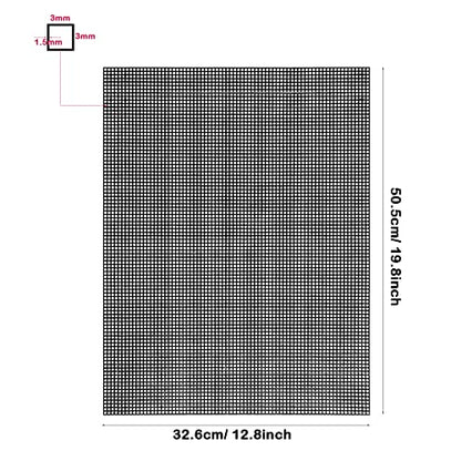 Plastic Mesh Sheets for Embroidery, 5 PCS 13 x 19.7In Black Mesh Fish Tank Divider and 10 PCS Binding Bars Sliding Bars for Fish Tank, Embroidery Crafting Knit Crochet Projects
