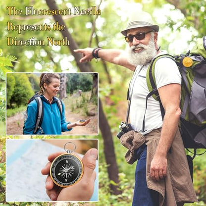 Kingdder 36 Sets Christian Compass Bulk Religious Gifts - color: Gold