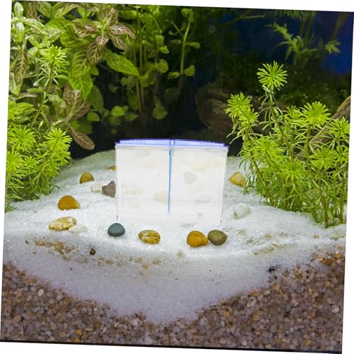 TOYANDONA Aquarium Fish Isolation Crate Breeding Box Oxygen System Fish Tank Divider Transport Container