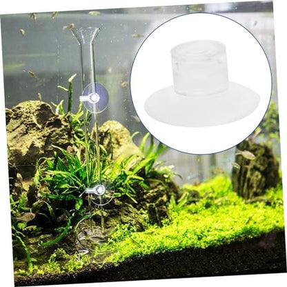 VICASKY 50pcs Fish Tank Cups for Secure Feeder Holder Aquarium Accessories for Easy Installation of Feeding Bowls and Suckers Aquariums and Aquatic Habitats - size: 3.00X3.00X1.50CM