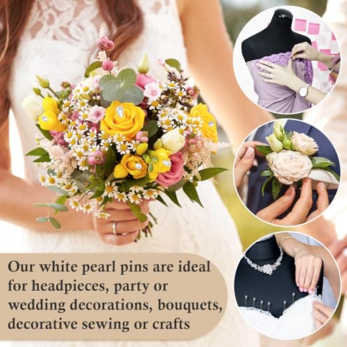 150 Pcs Corsage Pins, Boutonniere Pins Pearl Pin - size: 150pcs