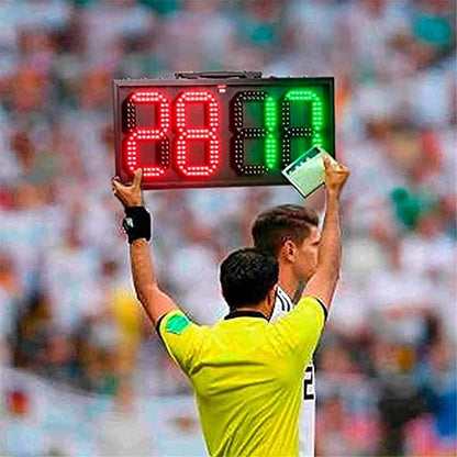 LED Substitution Board for Soccer, Football Electronic Substitution Board, Football Game Injury Stop Time Display Boards, Football Referee Substitution Board,Digital Cricket Scoreboard,Double-Sided