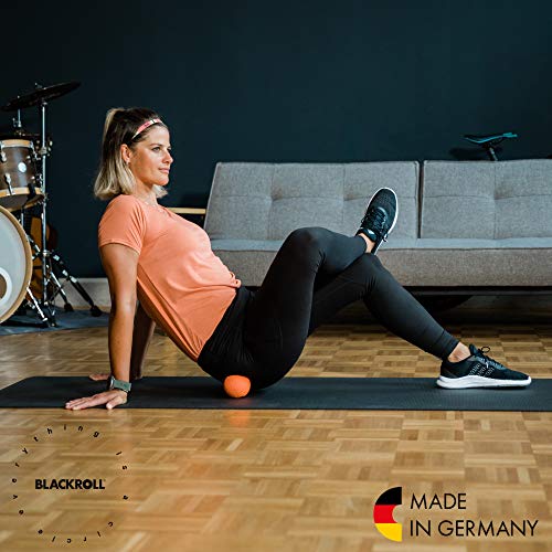 Blackroll - Trigger Point Ball 08, for Exercise and Muscle Recovery, Deep Tissue Massager for Myofascial Release in The Shoulders, Neck, and Back, 8cm (3.1"), Black - size: 3.2"