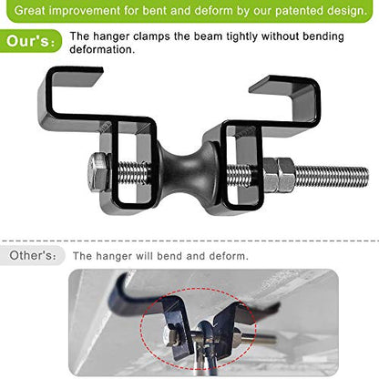 SELEWARE Boxing Punching Bag Hanger, Heavy Bag Hanger Bracket for Heavy Bag Boxing Muay Thai Training Hardware - color: I Beam Clamp