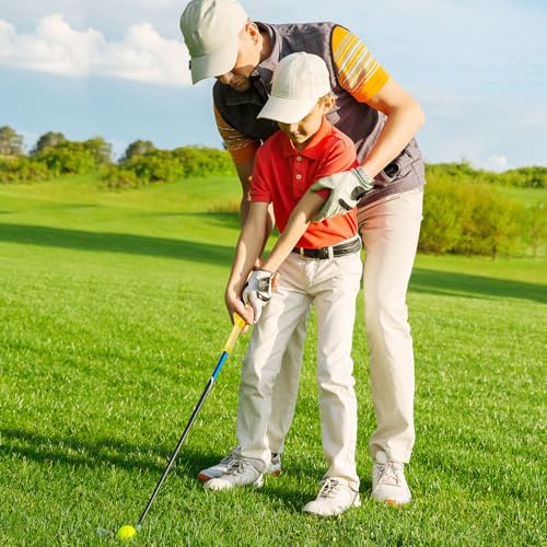 Arrowbash Golf Training Grip Right Handed Swing Grip Trainer Aid Tool for Men Club Accessories - color: Yellow