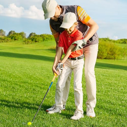 Arrowbash Golf Training Grip Right Handed Swing Grip Trainer Aid Tool for Men Club Accessories - color: Yellow