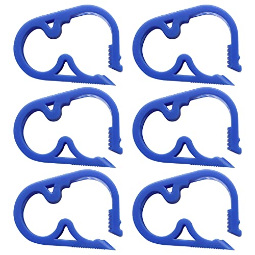 Murtenze Siphon Hose Clamp, Blue, 6Pcs | Flow Control Clamp, Adjustable Tube Clamp, Plastic Tubing Clamps - color: Blue