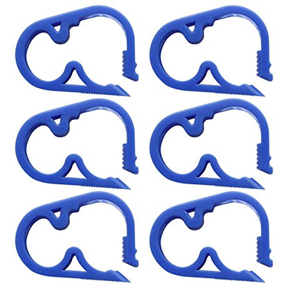 Murtenze Siphon Hose Clamp, Blue, 6Pcs | Flow Control Clamp, Adjustable Tube Clamp, Plastic Tubing Clamps - color: Blue