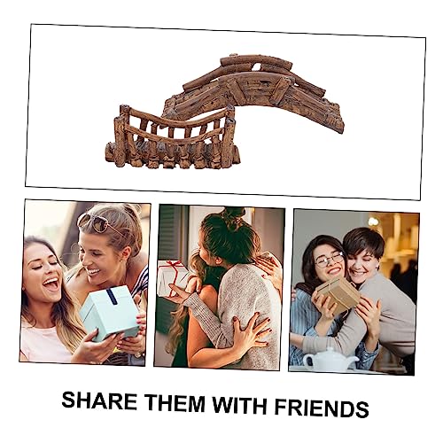GALPADA 2pcs Aquarium Bridge Decor for Fish Tanks Fake Bridge Adornment for Aquatic Landscapes Shrimp and Turtle Accessories for Aquatic Environments