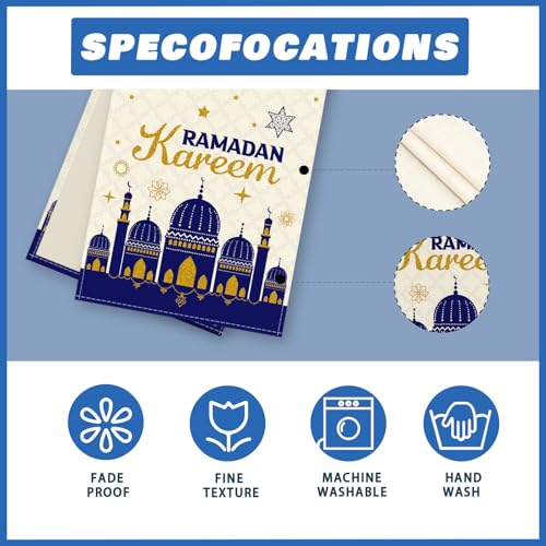 XCHI Castle Ramadan Kareem Table Runner Table Decoration for Party Home Kitchen Dining Holiday Decor 13x90 Inch - size: Table Runner 13x90 Inch