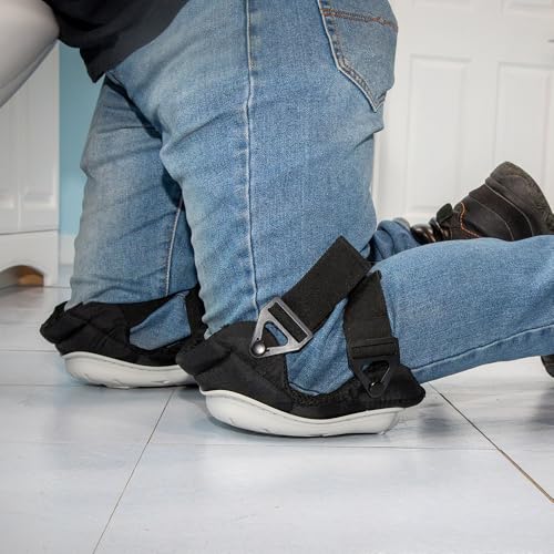 KLEIN TOOLS 60896 Knee Pad, Non-Marring, Gel-Like Padding, Semi-Round Stabilizing Knee Pads with Adjustable Straps for Construction and Flooring - size: Non-Marring Stabilizer