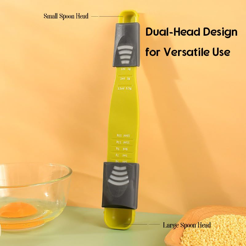 Adjustable Measuring Spoon – 1g-13g & 1ml-13ml Precision Measuring Tool for Baking, Cooking, Meal Prep & Baby Formula – BPA-Free Kitchen Gadget