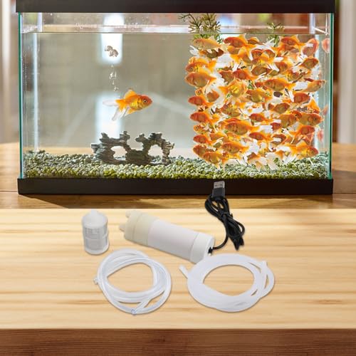 5V Self Priming Pump, USB Water Pump, 4L/Min Flow Rate, Plastic Body, 6MM Tube ID, For Aquarium, Balcony, Travel, Outdoor Use(1 Meter) - size: 1 Meter