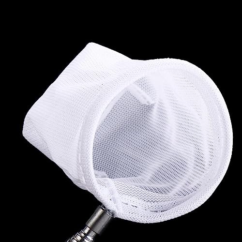 Retractable Aquarium Fish Net, Long Handle Fish Tank Fish Net, Fish Tank Cleaning Catching Net Fish Scoop Aquarium Supplies - size: round