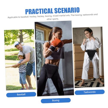 POPETPOP Sports Groin Guard Breathable Crotch Protector Wear Resistant Design for Taekwondo Boxing Karate Portable Training Supply for Adults